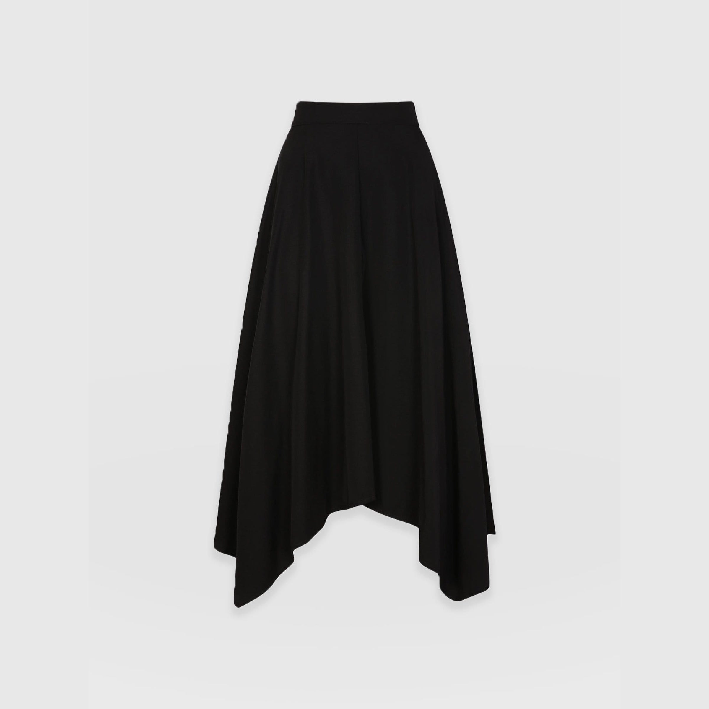 Red Midi Womens Circle linen skirt 5760