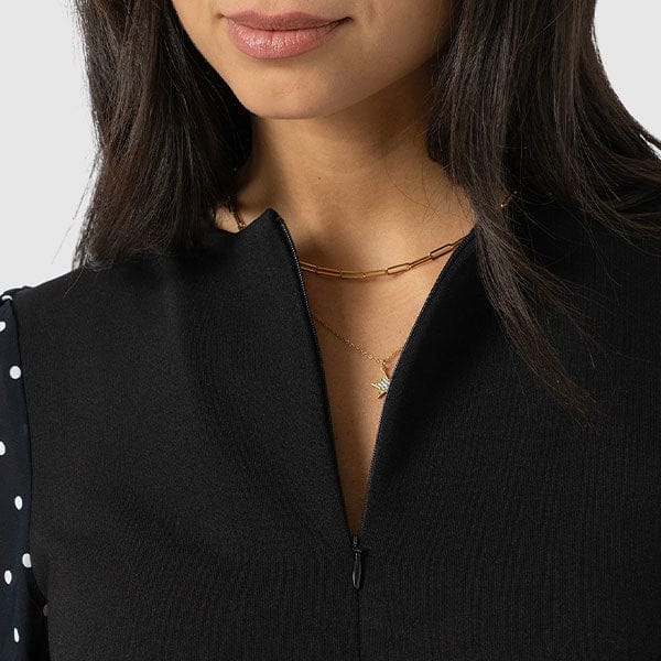 Zipped Neckline