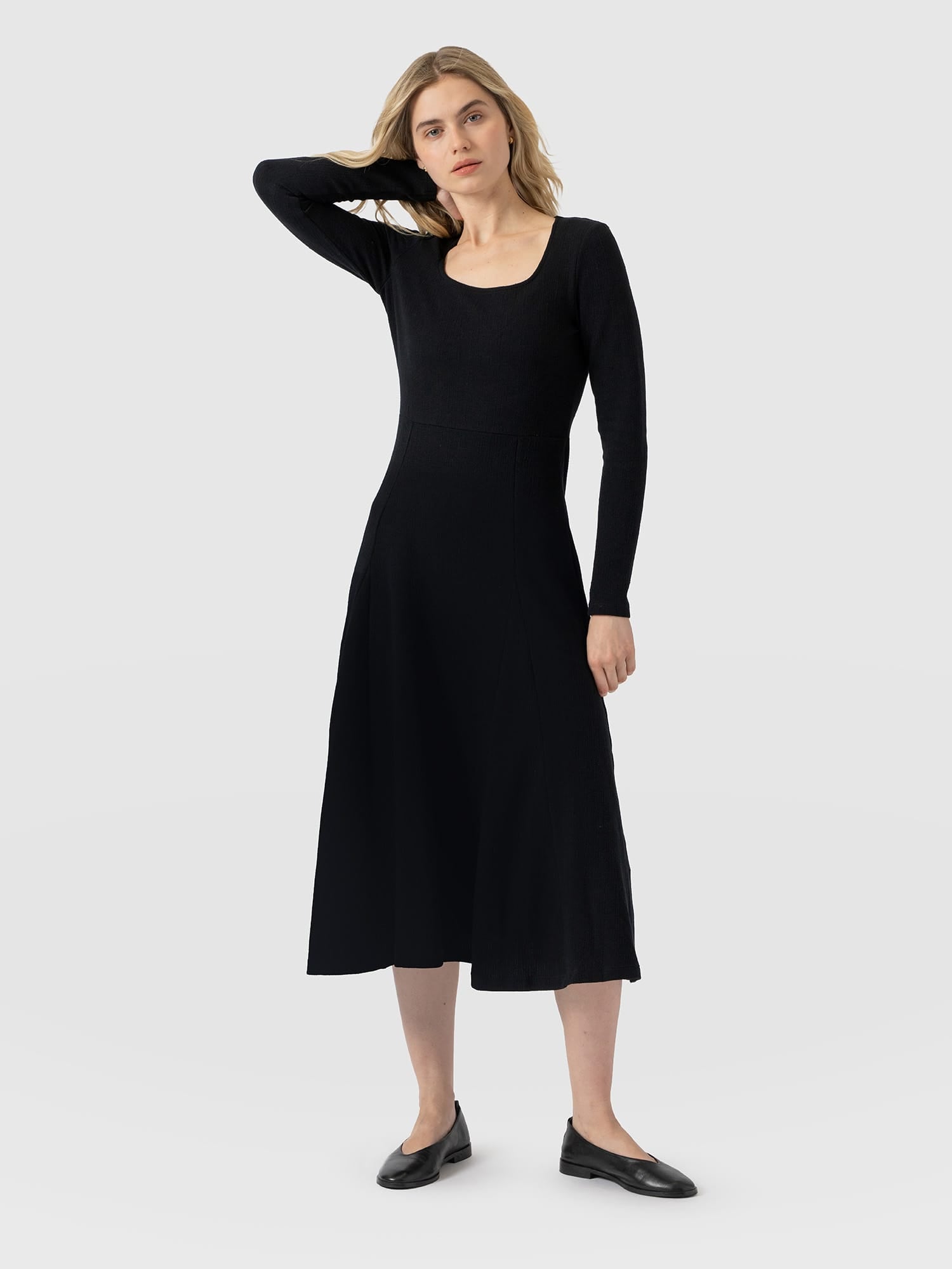 Akia Long Sleeve Dress - Black - Women's Dresses | Saint and Sofia® USA