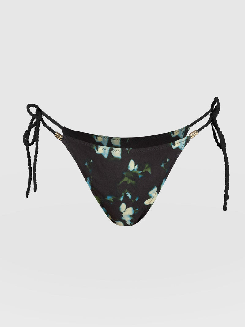 Alba Tie Side Bikini Bottom Blue Aurora - Women's Swimwear | Saint and Sofia® USA