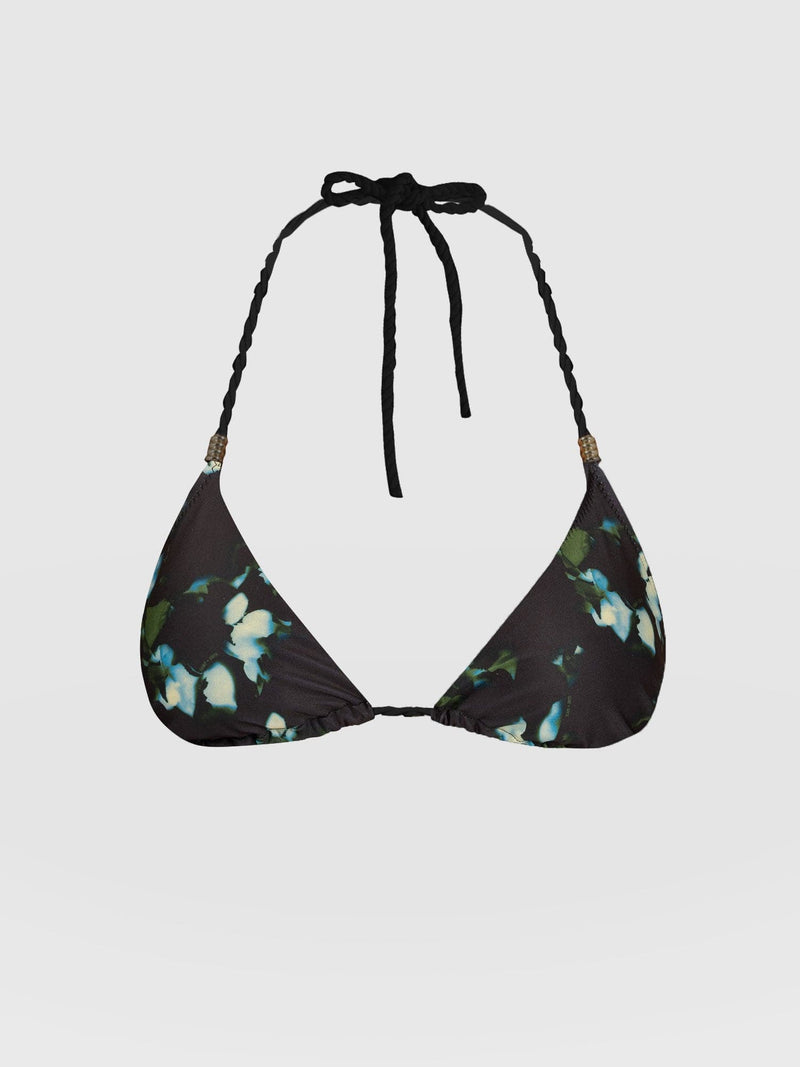 Alba Triangle Bikini Top Blue Aurora - Women's Swimwear | Saint and Sofia® USA