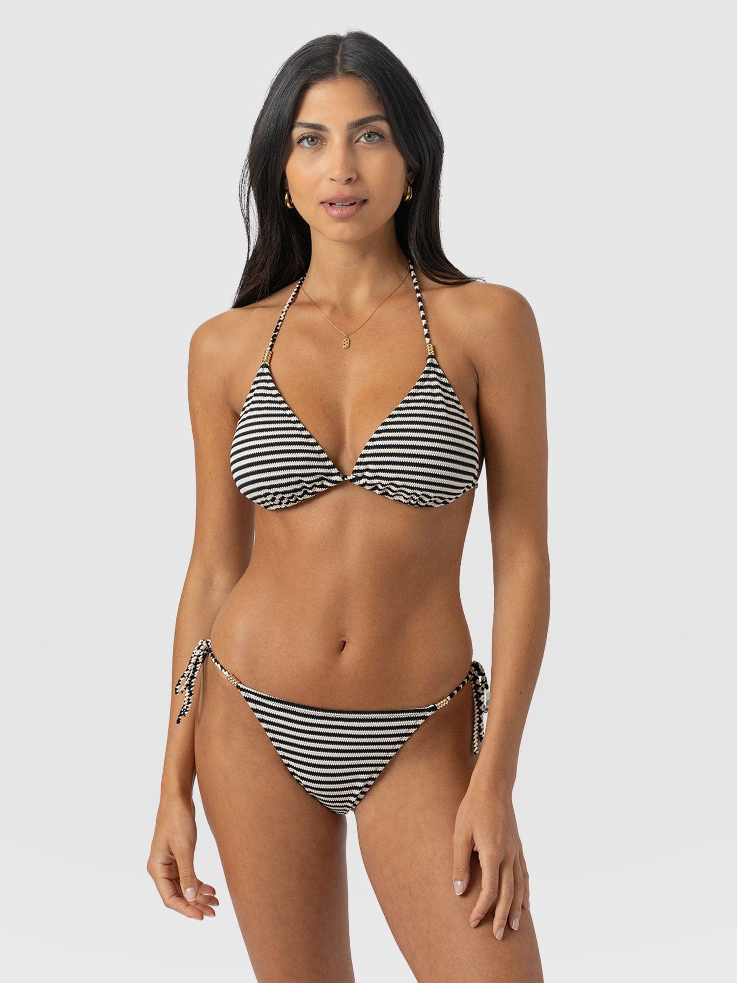 Alba Triangle Bikini Top - Stripe - Women's Swimwear | Saint + Sofia® USA