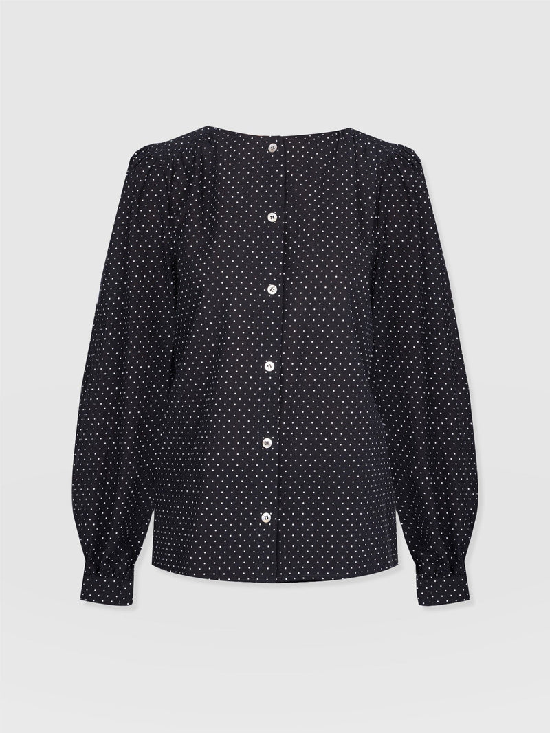 Amelie Blouse - Polka Dot - Women's Blouses | Saint + Sofia® USA