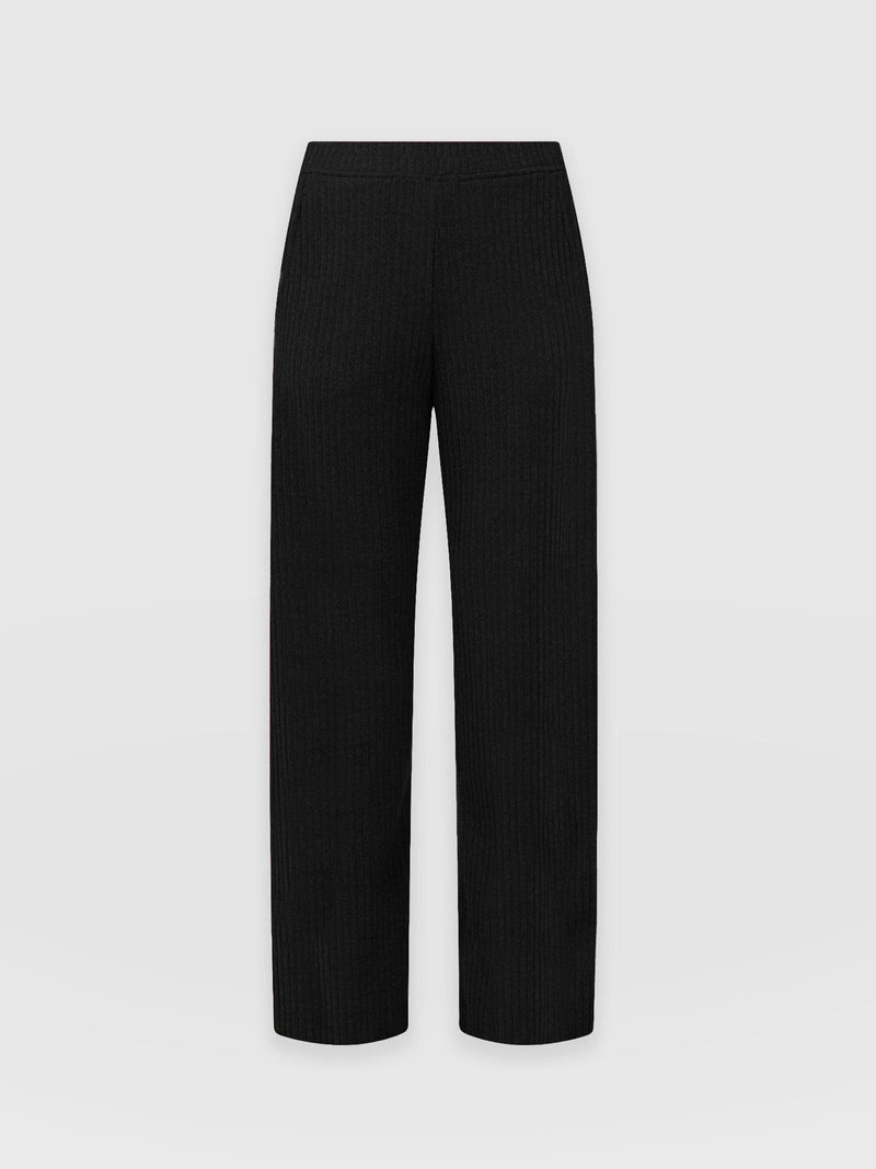 Apartment Pant Black Rib - Women's Pants | Saint + Sofia® USA