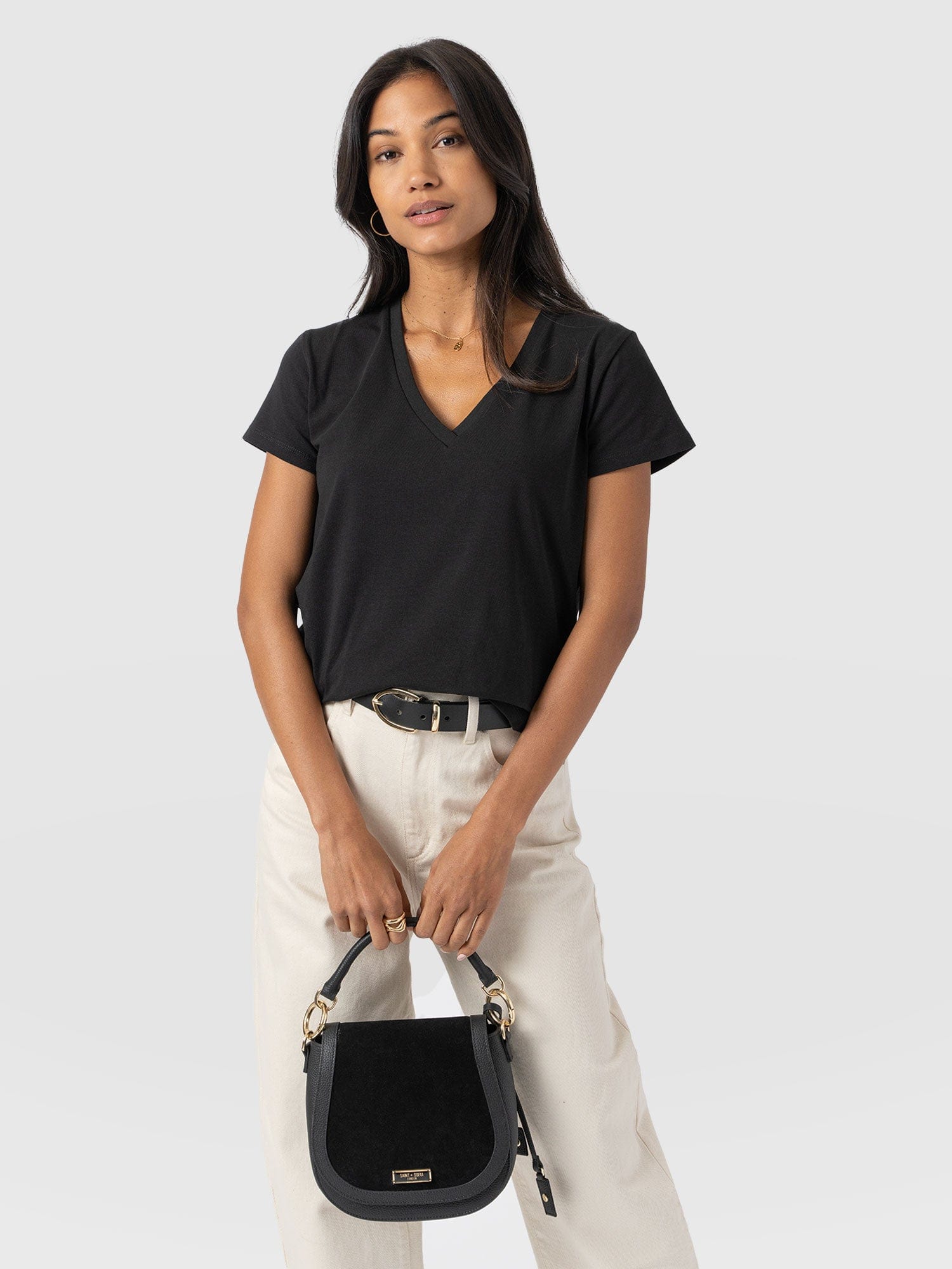 Apartment Tee Black - Women's T-Shirts | Saint + Sofia® USA