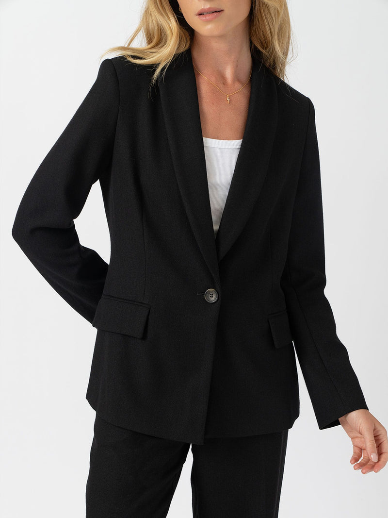 Argent Blazer - Black - Women's Jackets | Saint + Sofia® USA