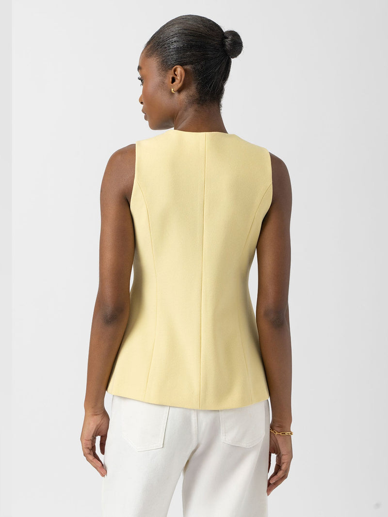 Argent Waistcoat - Butter Yellow - Women's Jackets | Saint + Sofia® USA