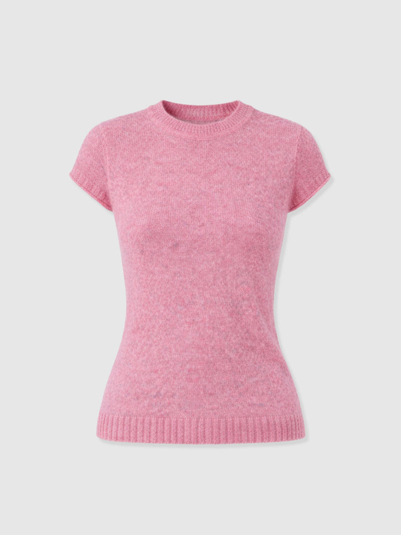 Ariella Baby Tee - Pink - Women's Sweaters | Saint and Sofia® USA