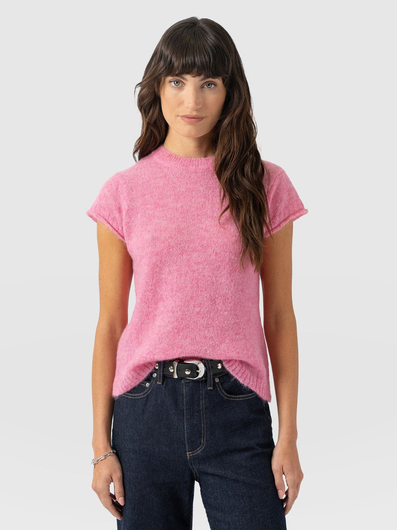 Ariella Baby Tee - Pink - Women's Sweaters | Saint and Sofia® USA