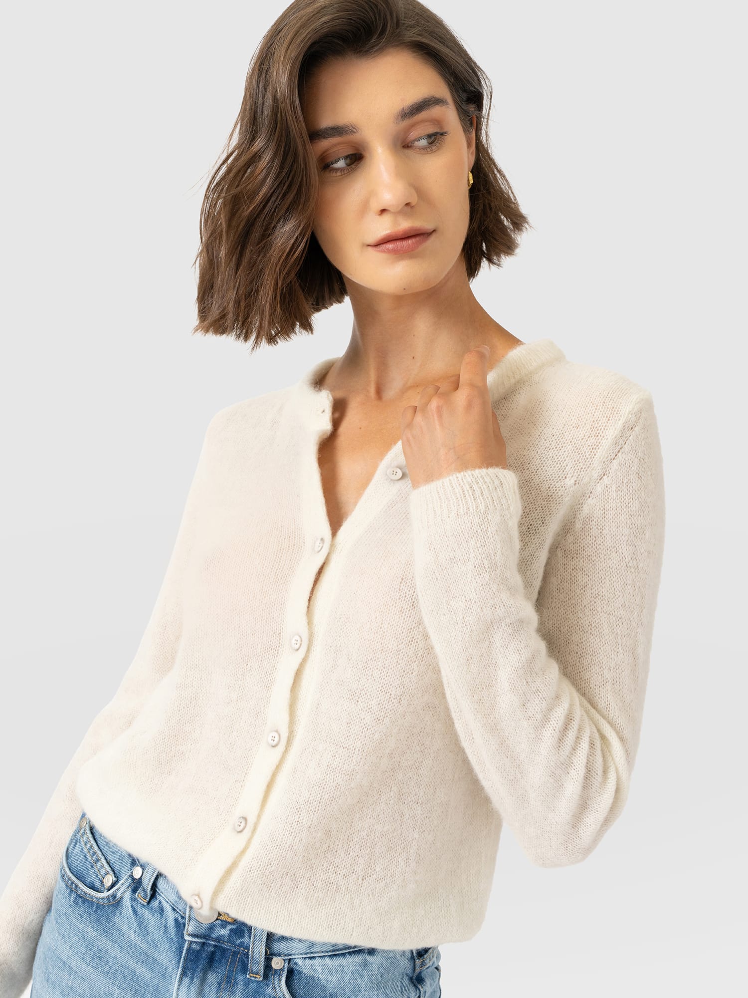 Ariella Cardigan - Cream - Women's Sweaters | Saint and Sofia® USA