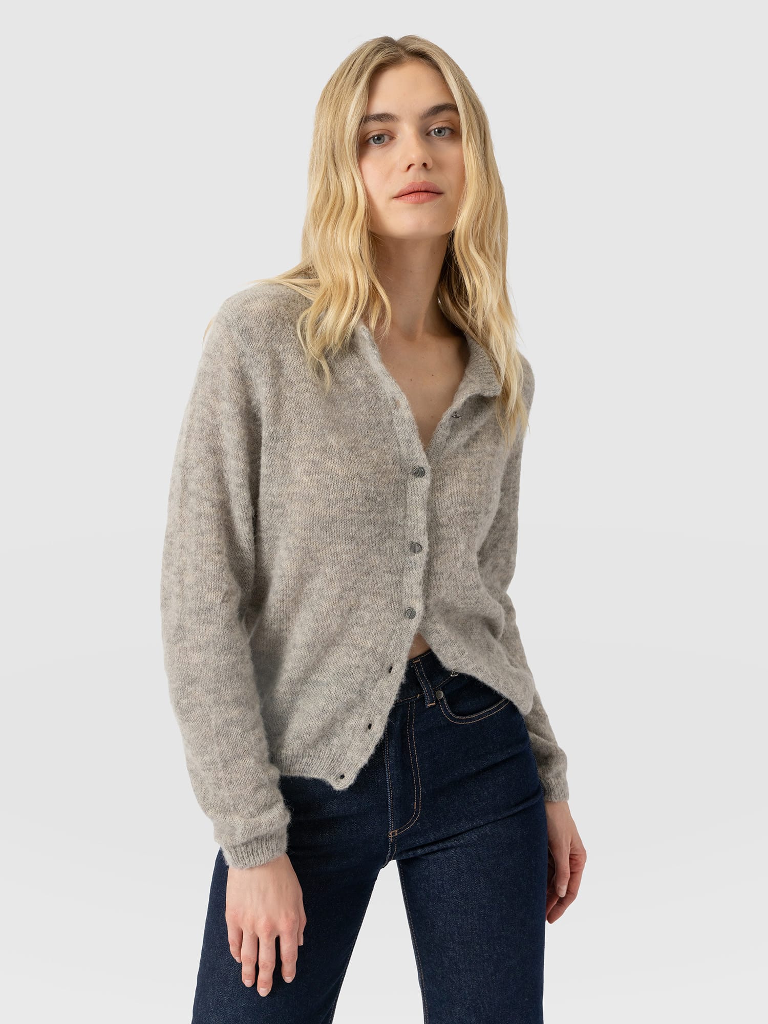 Ariella Cardigan Grey - Women's Cardigans | Saint and Sofia® USA