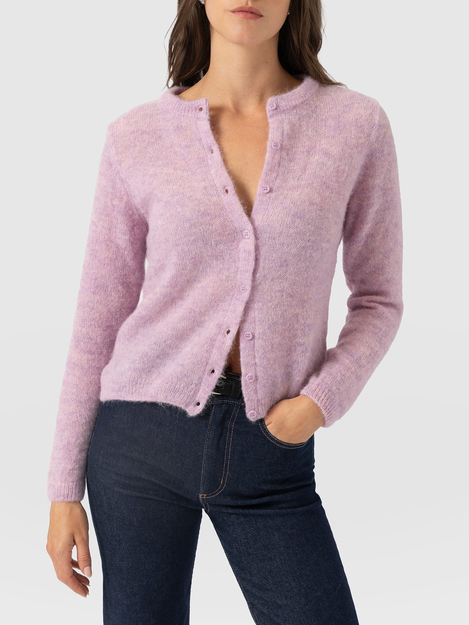 Ariella Cardigan - Lilac Pink - Women's Sweaters | Saint and Sofia® USA