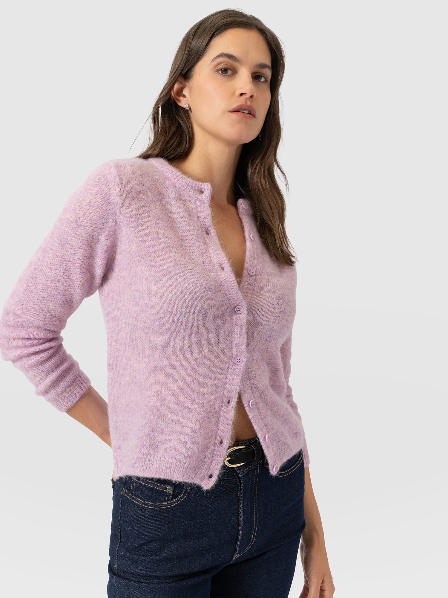 Ariella Cardigan - Lilac Pink - Women's Sweaters | Saint and Sofia® USA