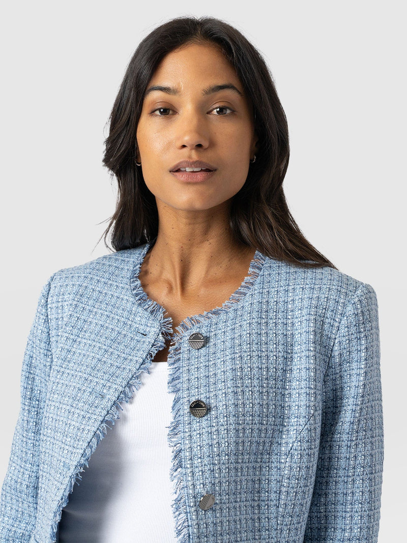 Ashby Jacket Pale Blue - Women's Jackets | Saint + Sofia® US