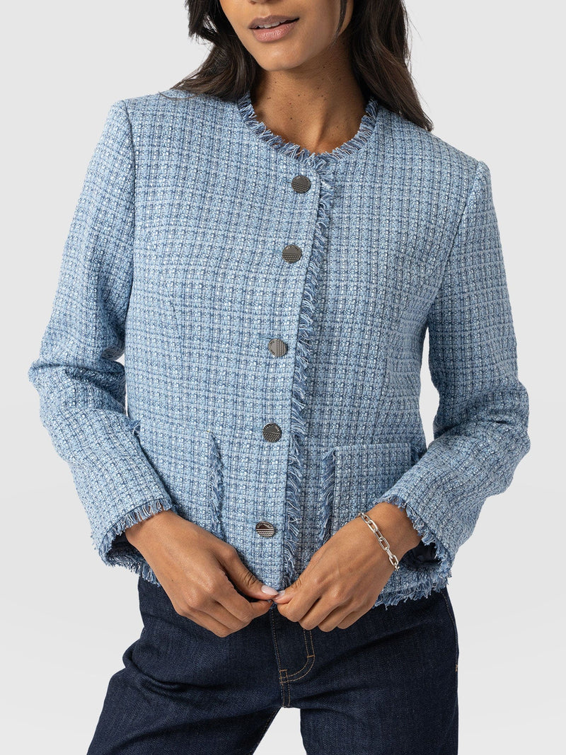 Ashby Jacket Pale Blue - Women's Jackets | Saint + Sofia® US