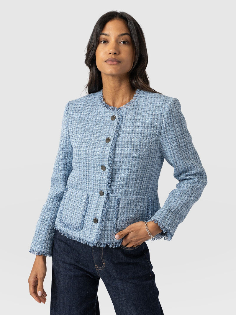 Ashby Jacket Pale Blue - Women's Jackets | Saint + Sofia® US
