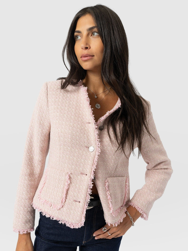 Ashby Jacket - Pale Pink - Women's Jackets | Saint + Sofia® USA
