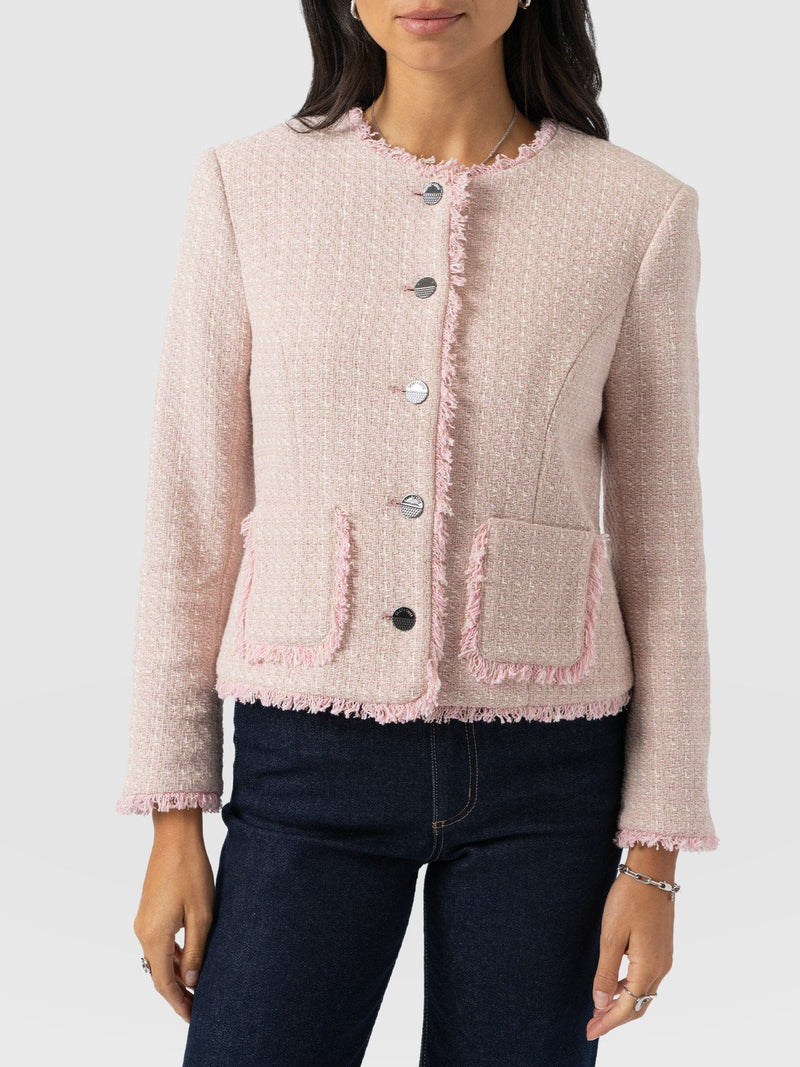 Ashby Jacket - Pale Pink - Women's Jackets | Saint + Sofia® USA
