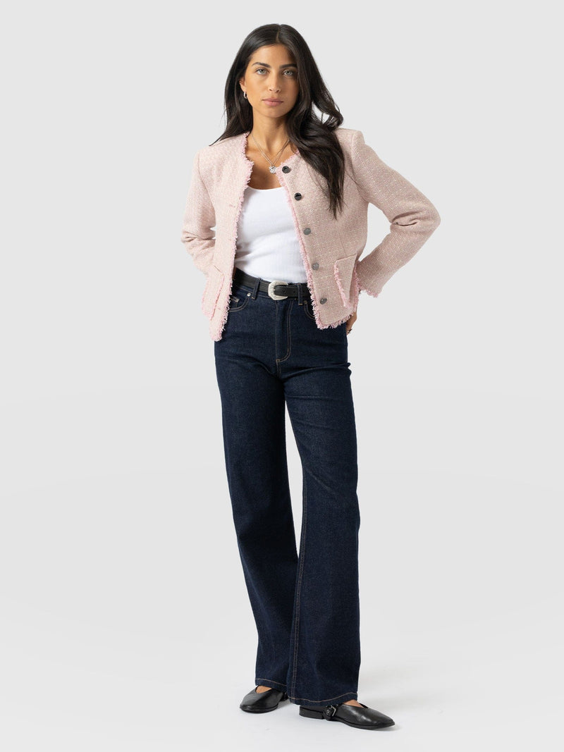 Ashby Jacket - Pale Pink - Women's Jackets | Saint + Sofia® USA
