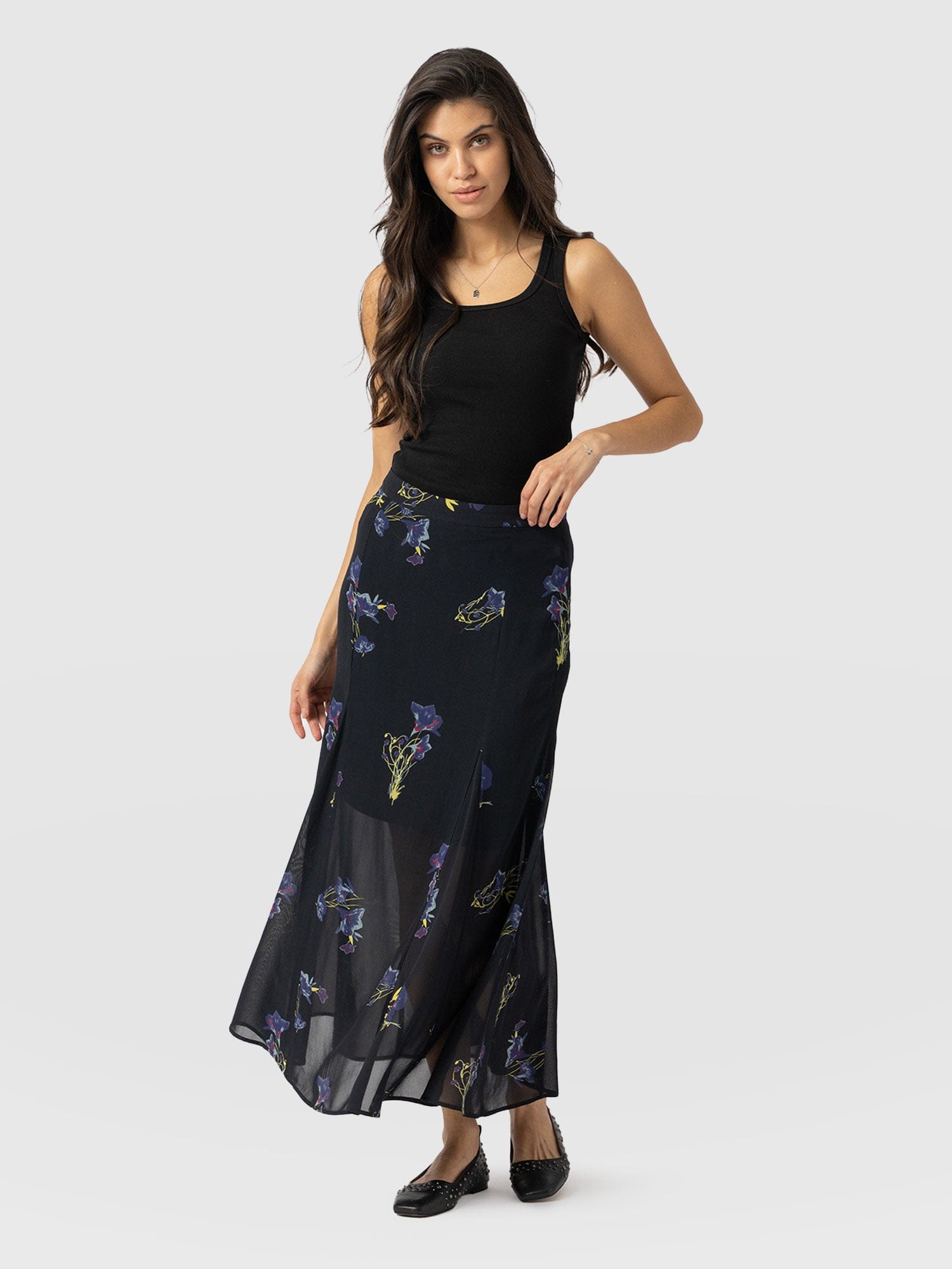 Audrey Skirt Blue Lily Gardens - Women's Skirts | Saint + Sofia® US
