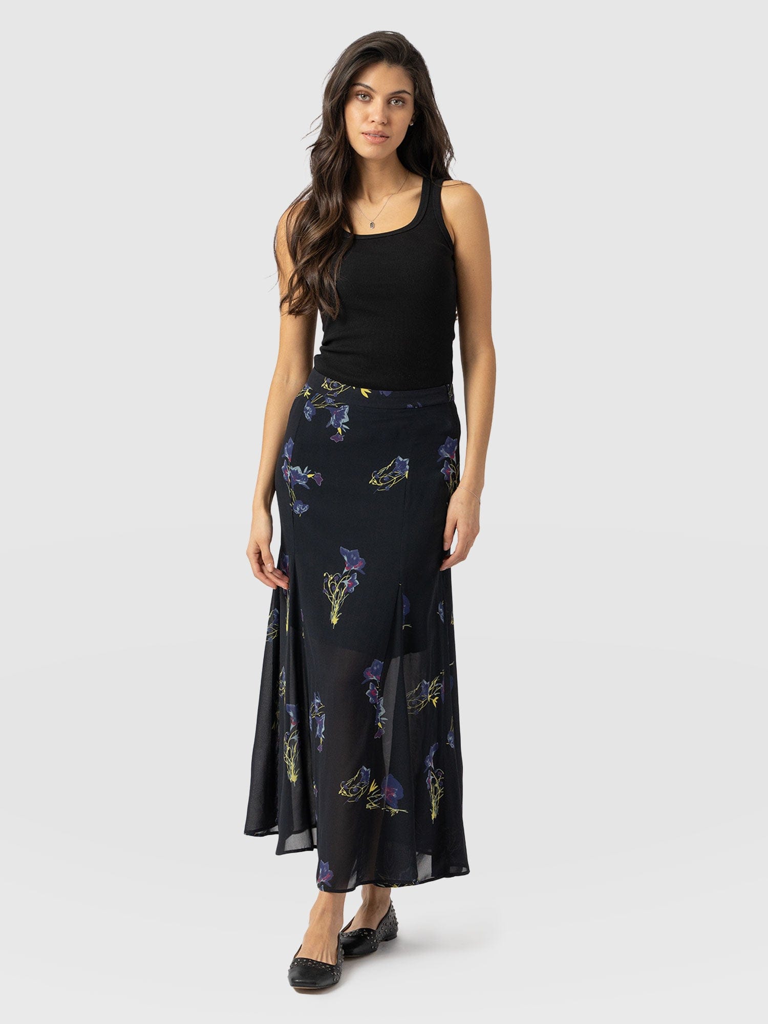 Audrey Skirt Blue Lily Gardens - Women's Skirts | Saint + Sofia® US