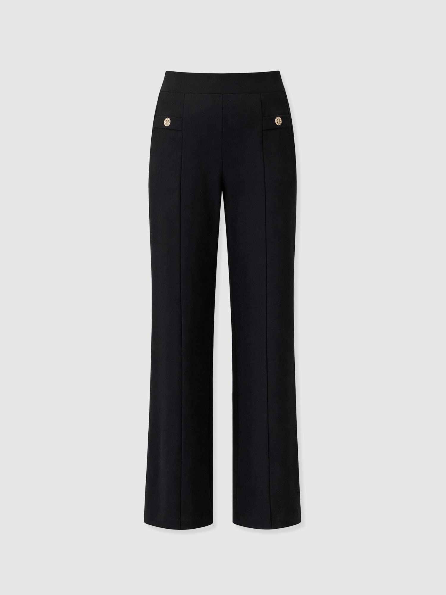 Averie Wide Leg Pant - Black Molten - Women's Pants | Saint and Sofia® USA
