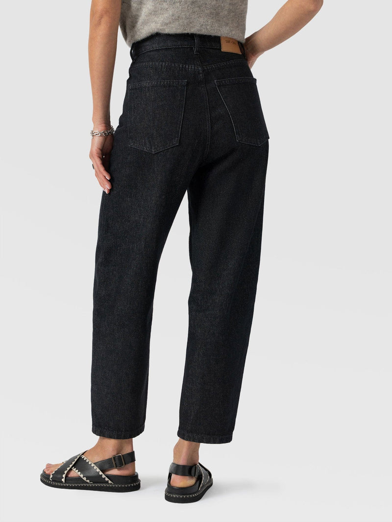 Barrel Leg Jean - Black - Women's Jeans | Saint + Sofia® USA