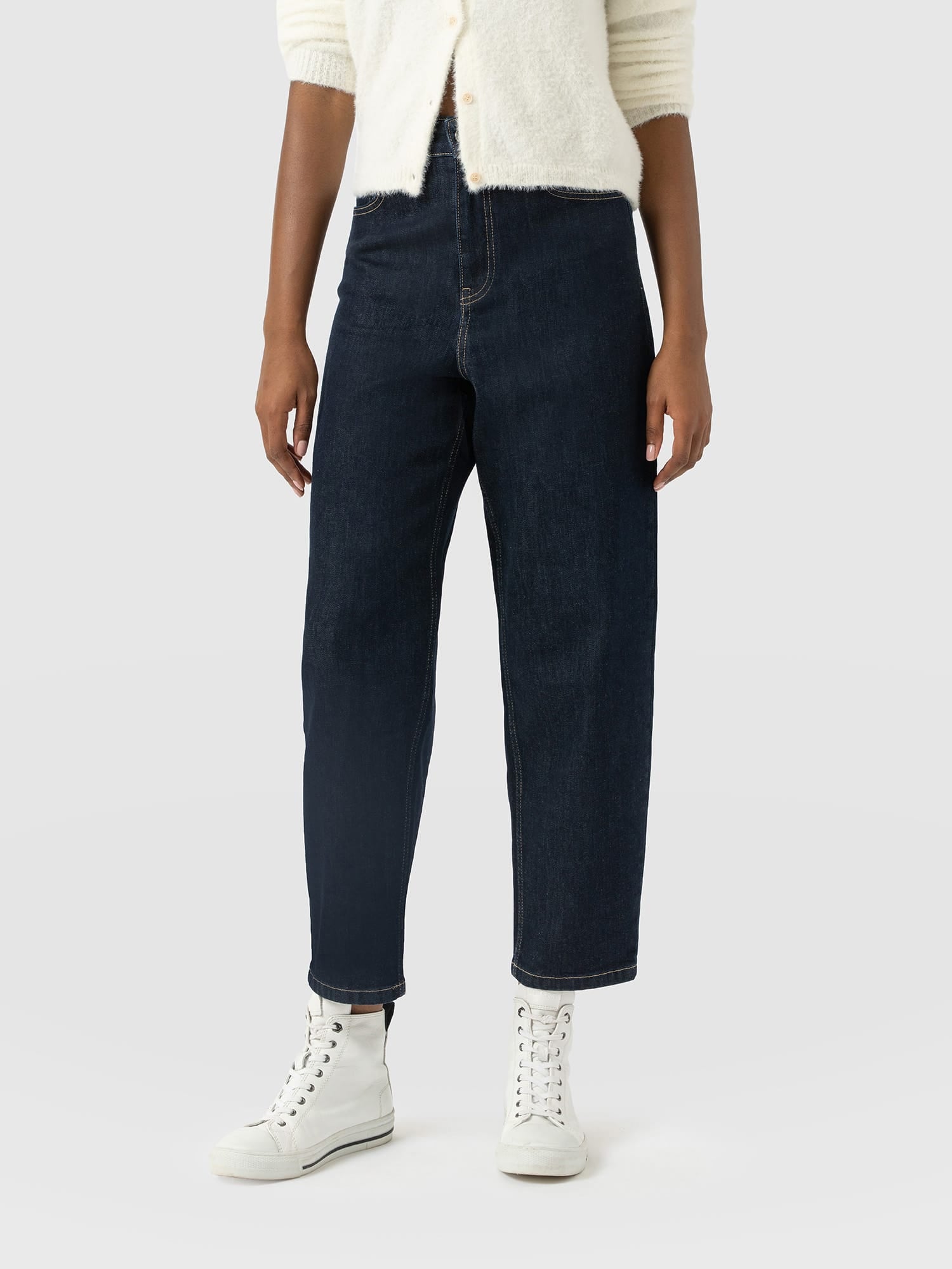 Barrel Leg Jean - Indigo - Women's Jeans | Saint and Sofia® USA