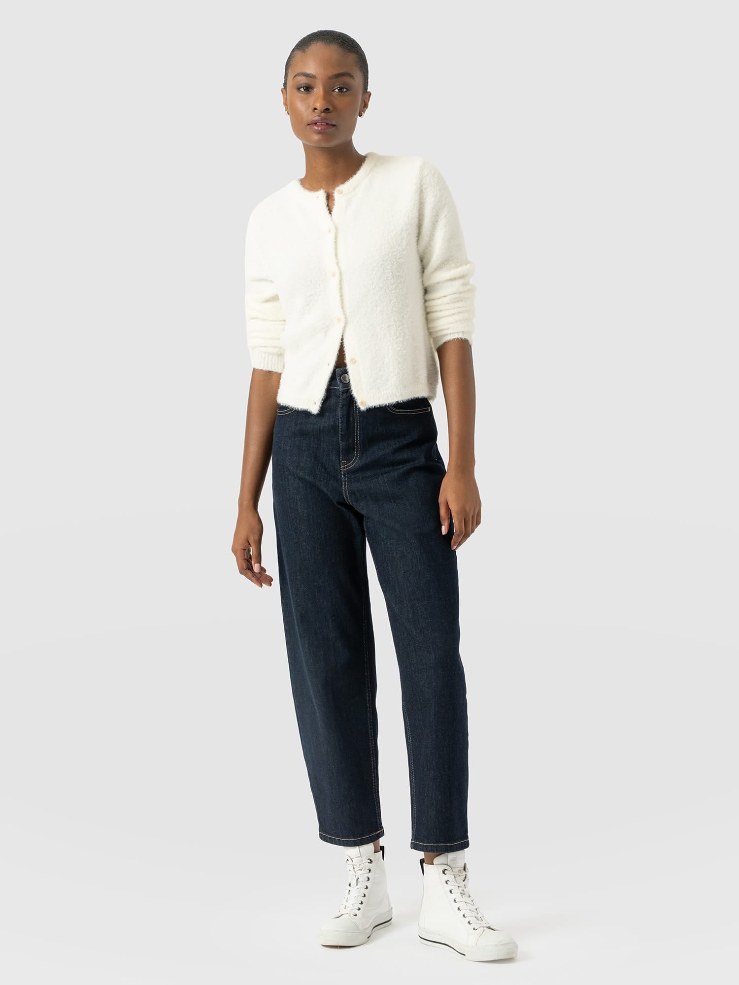 Barrel Leg Jean - Indigo - Women's Jeans | Saint and Sofia® USA