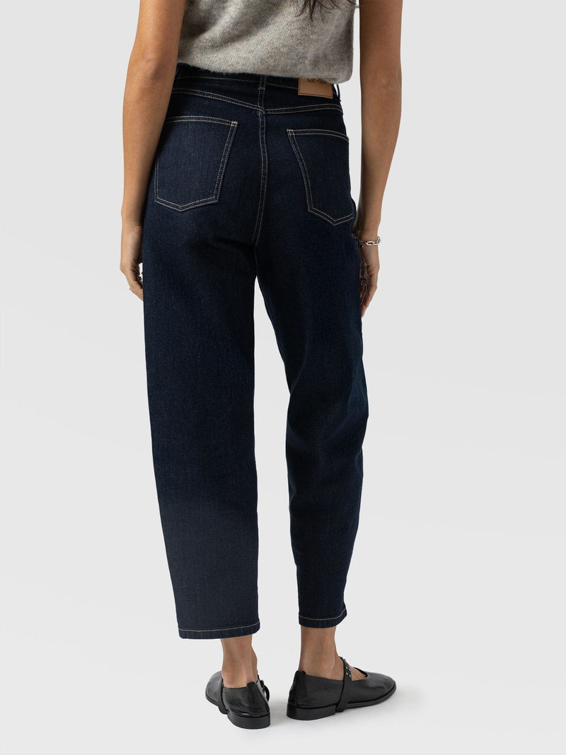 Barrel Leg Jean - Indigo - Women's Jeans | Saint + Sofia® USA