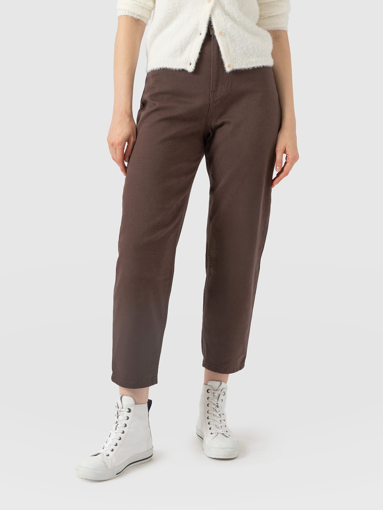 Barrel Leg Jeans - Brown - Women's Jeans | Saint and Sofia® USA
