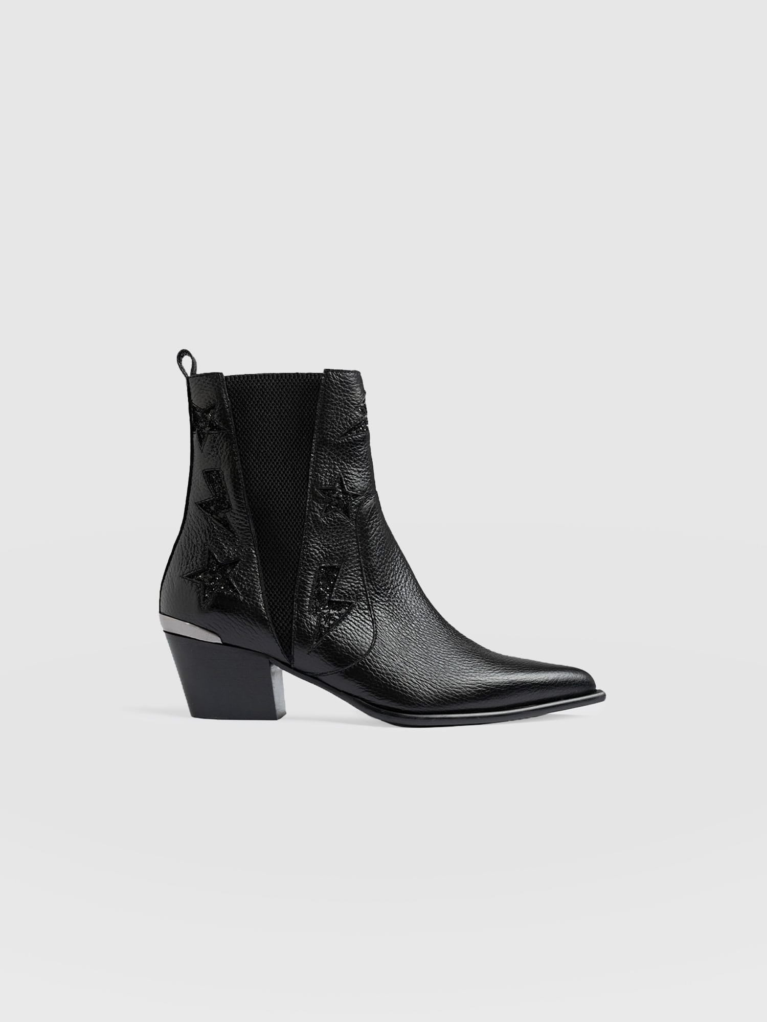 Billie Rock Boot Black - Women's Leather Boots | Saint + Sofia® US