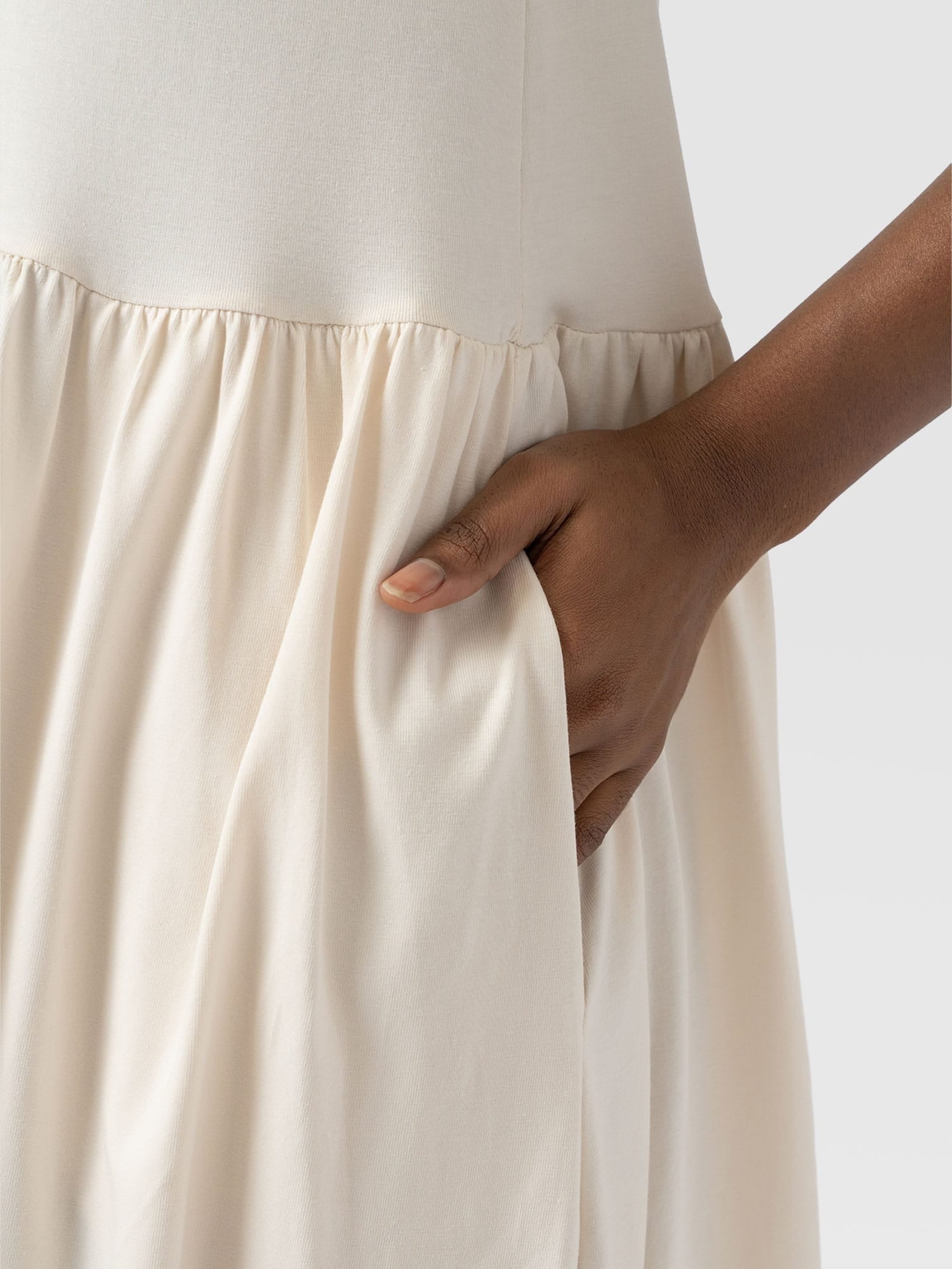 Bonnie V Neck Dress - Cream - Women's Dresses | Saint + Sofia® USA