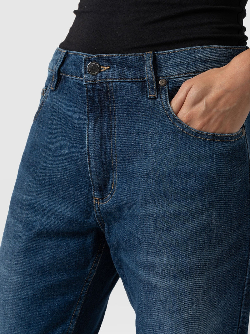 Boyfriend Jeans Mid Blue - Women's Jeans | Saint + Sofia® USA