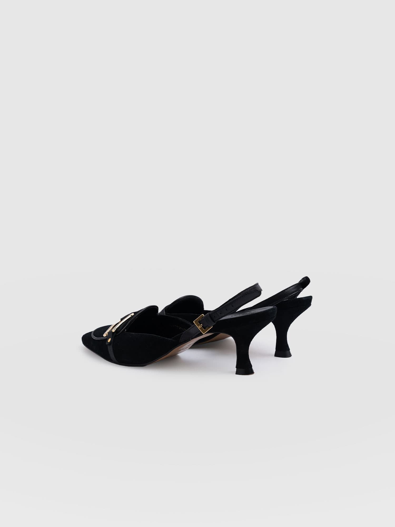 Bridget Sling Back Heels - Black - Women's Sandalss | Saint + Sofia® USA