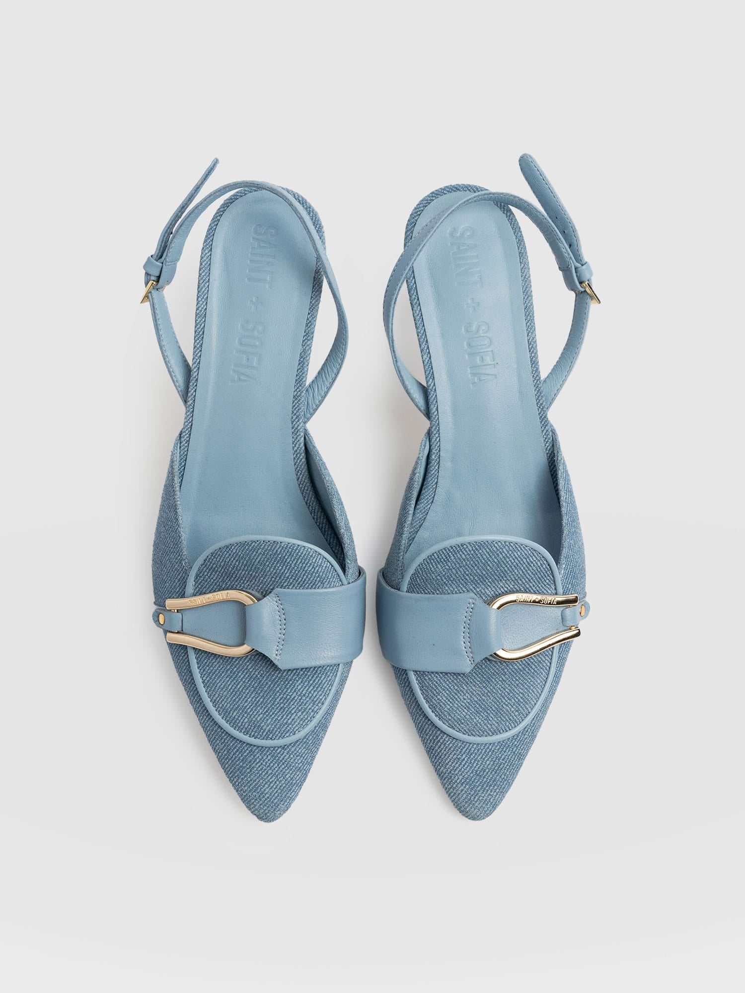 Bridget Sling Back Heels - Blue - Women's Sandals | Saint + Sofia® USA