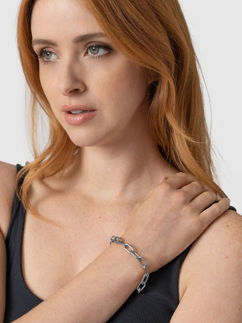 Cable Chain Bracelet Silver - Women's Jewellery | Saint + Sofia® USA