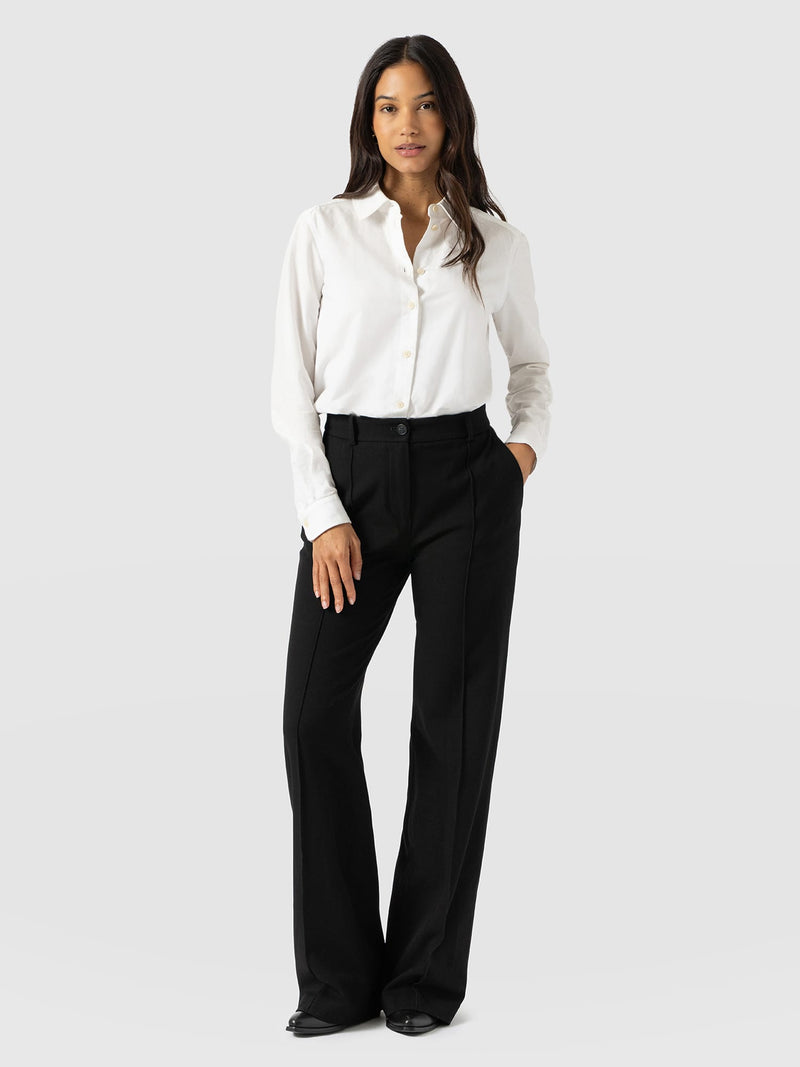 Cambridge Tailored Wide Leg Pant Black - Women's Pants | Saint and Sofia® USA