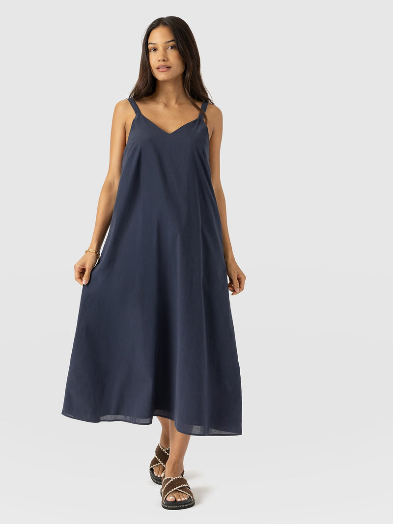 Candice A - Line Dress - Navy - Women's Dresses | Saint + Sofia® USA
