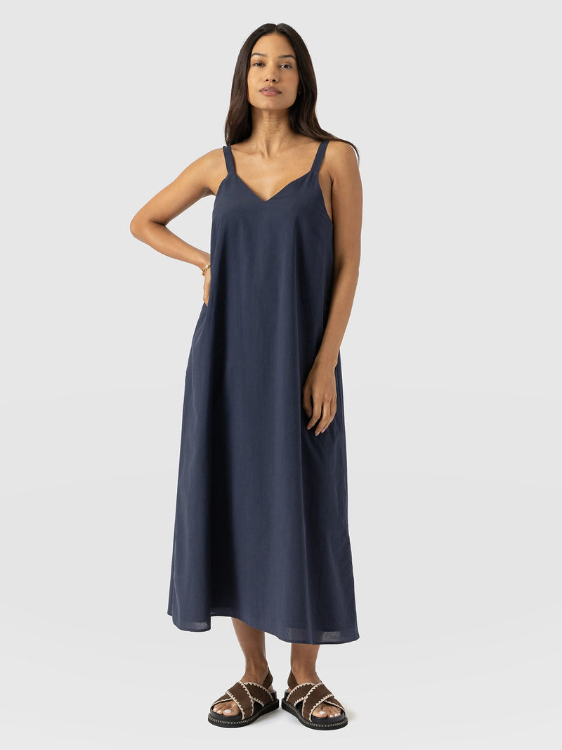 Candice A - Line Dress - Navy - Women's Dresses | Saint + Sofia® USA