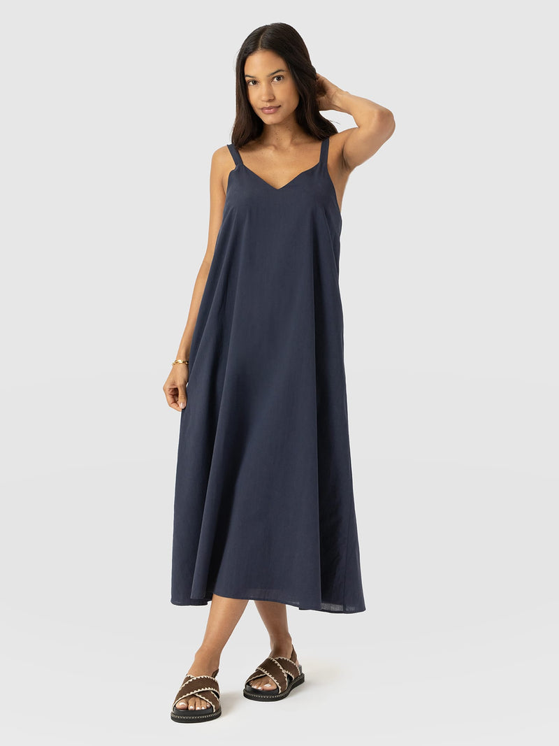 Candice A - Line Dress - Navy - Women's Dresses | Saint + Sofia® USA