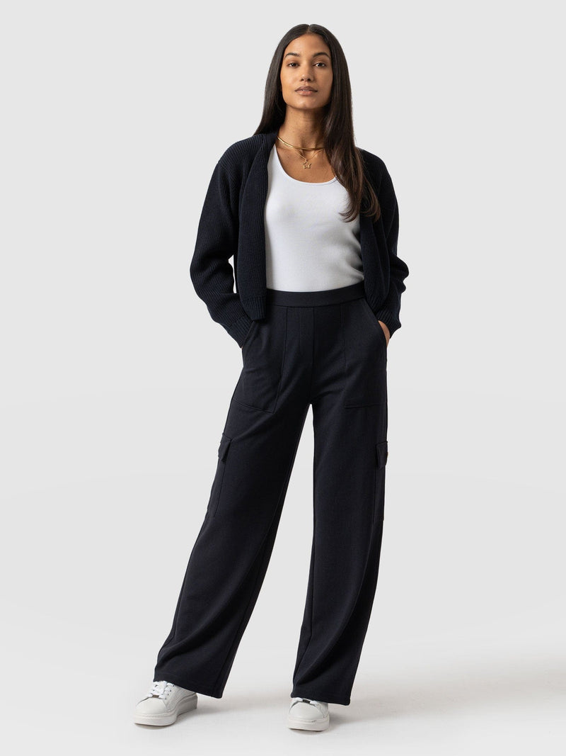 Cargo Chelsea Wide Leg Pant Navy - Women's Pants | Saint + Sofia® USA
