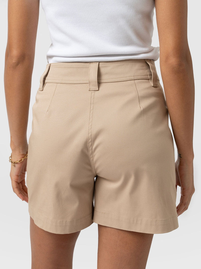 Cargo Short Beige - Women's Shorts | Saint and Sofia® USA