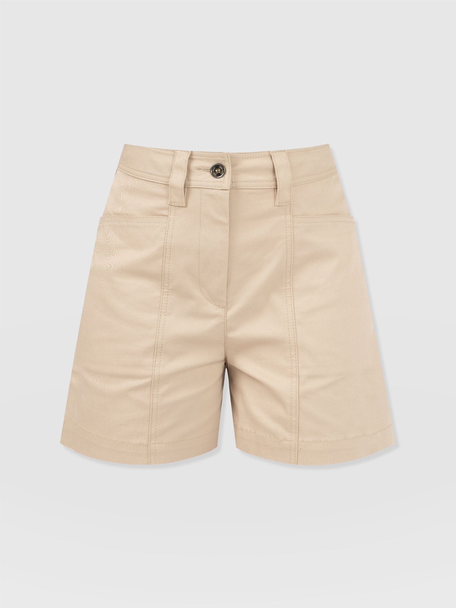 Cargo Short Beige - Women's Shorts | Saint and Sofia® USA