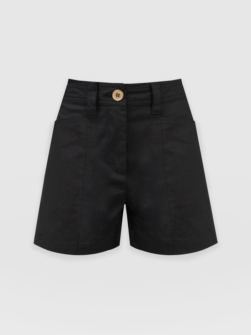 Cargo Short Black - Women's Shorts | Saint + Sofia® USA