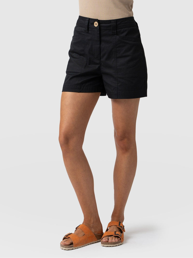 Cargo Short Black - Women's Shorts | Saint + Sofia® USA
