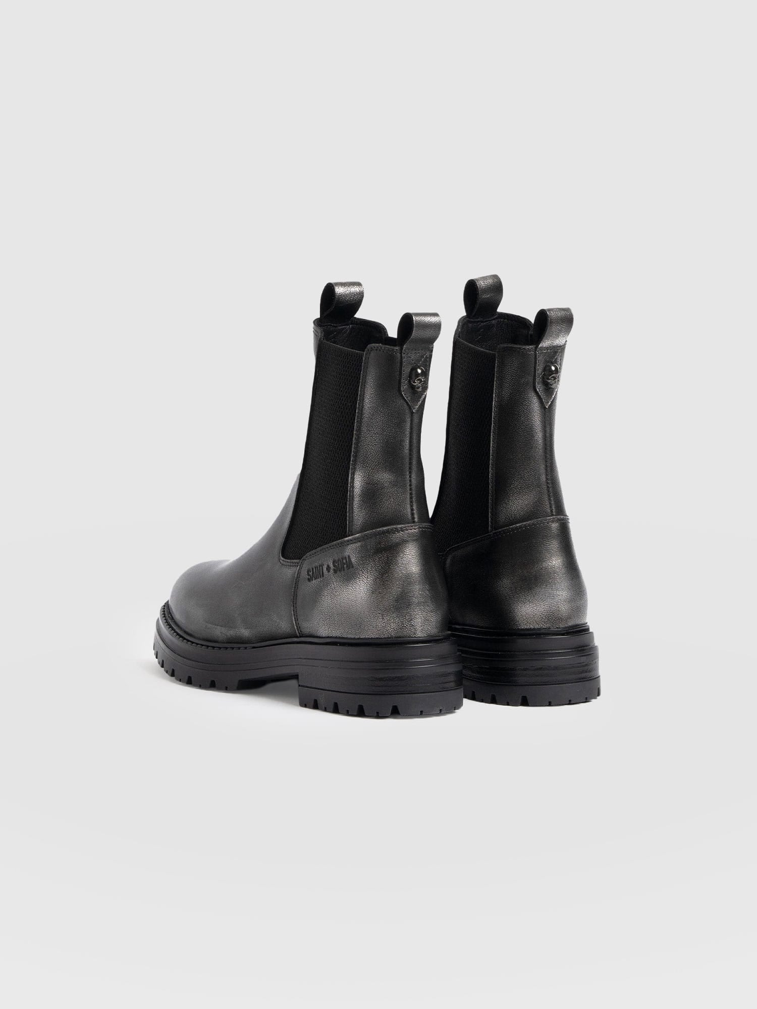 Carnaby Chelsea Boot - Gunmetal - Women's Shoes | Saint + Sofia® USA