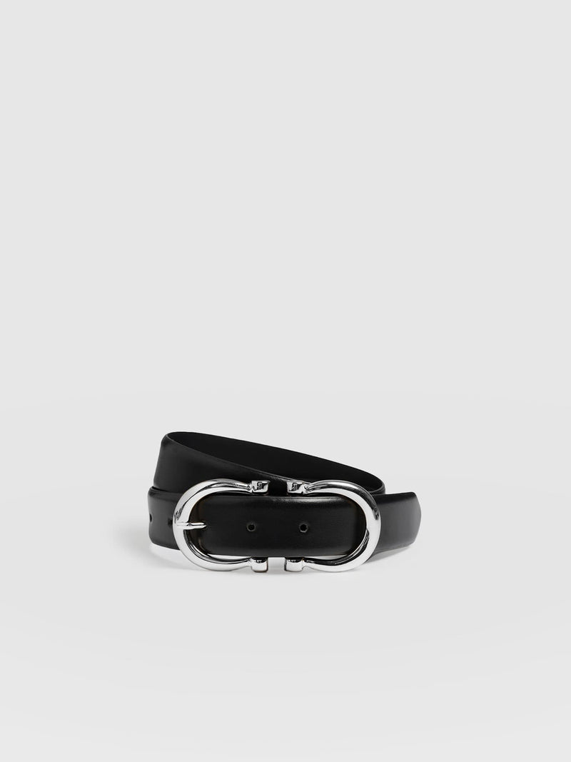 Chelsea Belt - Black/Silver - Women's Accessories | Saint + Sofia® USA