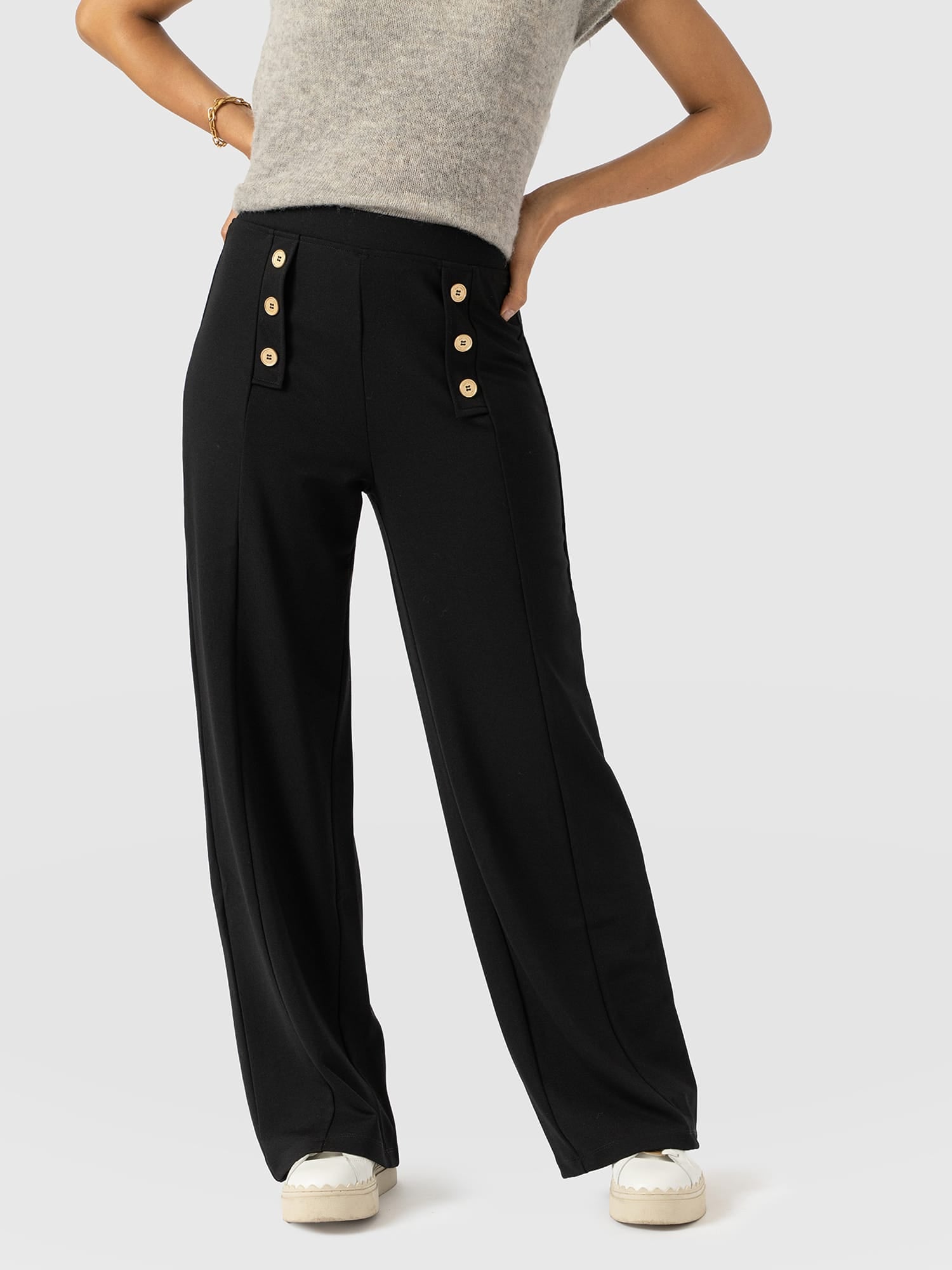 Chelsea Pant Black Jersey - Women's Pants | Saint + Sofia® USA