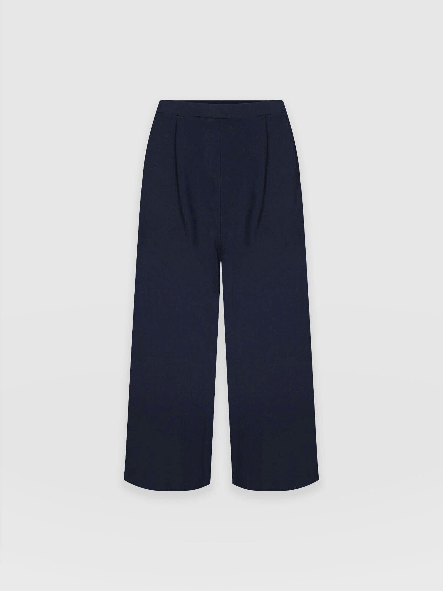 City Culotte Navy - Women's Culottes | Saint + Sofia® USA